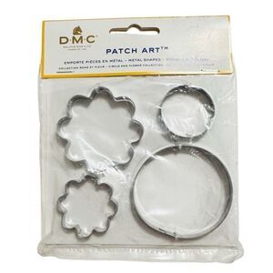 DMC Patch Art Metal Shapes Dots & Flowers New